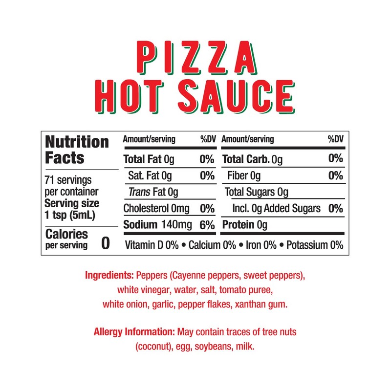 Melinda’s Pizza Hot Sauce - Crushed Red Pepper Sauce Made