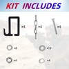 ZSHIGANMA AR500 2x4 Steel Target Hanger, Brackets, Holders with Cain
