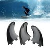 3Pcs Surfboard Fins PVC Quick Release Replacement Tri Fin Set