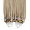 Moresoo Micro Link Hair Extensions Human Hair Honey Blonde Highlight
