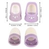 4 Pcs Silicone Thimble Purple Soft Elastic Finger Protector Finger