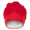 Fashy Stoffbadehaube mit verstellbarem Klettverschluss, rot, 3473 40