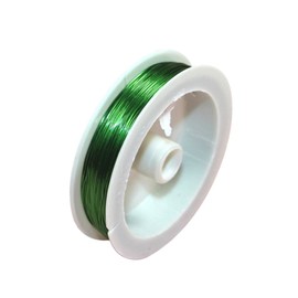 Rosenice Beading Wire 0.5 mm Craft Colours Iron for Jewellery (Pack of 5 (Green)