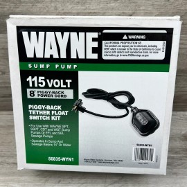 Wayne 56835-WYN1 8ft Piggy-back Tether Float Switch Kit Sump And Sewage Pumps