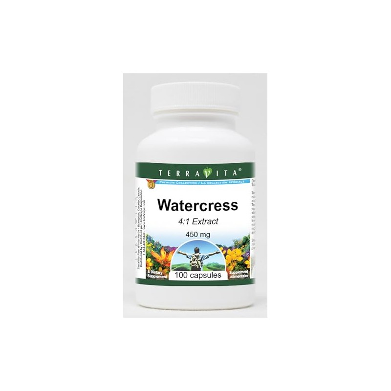 Watercress 4:1-450 mg (100 Capsules, ZIN: 521600) - 3 Pack
