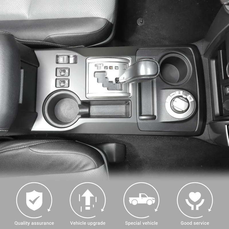 Jimen Compatible with Toyota 4Runner 2010-2023, Gear Shift Panel Cover