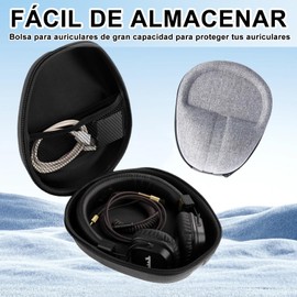 Funda protectora universal para auriculares, Funda rígida de tamaño normal para auriculares, compatible con la serie ZX, Solo, QC, Everest 700/300 y otros auriculares over-ear de tamaños similares