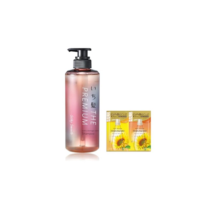 ICHIKAMI THE PREMIUM Extra Damage Care Shampoo (Silky Smooth) Pump,