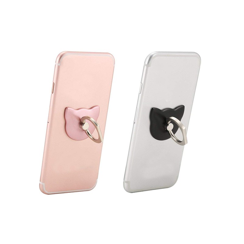 lenoup Cat Cell Phone Holder,360 Rotation Phone Ring Kickstand,Universal Cell