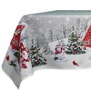 texpot Tablecloth 85 x 85 cm Snowman Christmas Winter Village