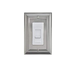 Cosgrove 1-Gang Satin Nickel Single Decorator Wall Plate
