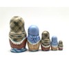 Unique Russian Nesting Dolls Country Girl Hand Carved Hand Painted