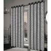 Milano Blackout Eyelet Curtains – Thermal Insulated Geometric Print Ring