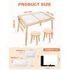 ZYLOHA Toddler Sensory Table and Chair Set, Kids Sensory Bin