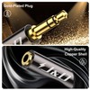J&D 1/8 Inch TRS Stereo Y Splitter Cable, Gold Plated