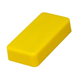 CMS Magnetics - (30-Pack Dominos Yellow) Super Strong Colorful Ceramic Magnets for Dry Erase Whiteboards, Bulletins, Refrigerator, Office, Kitchen, School, Classroom