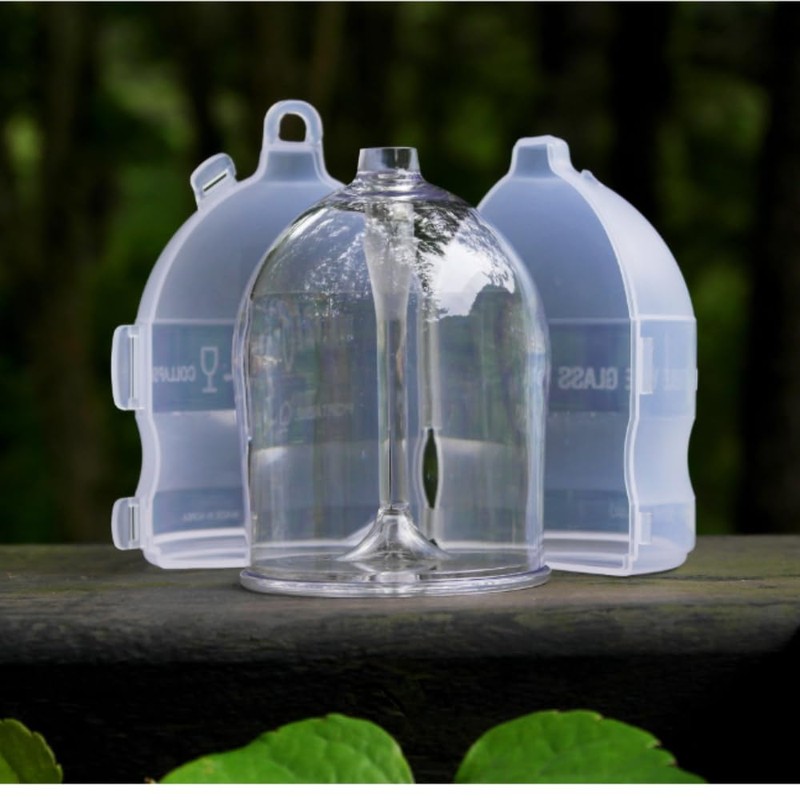 inthome Unbreakable Wine Glass - Foldable, Portable, Detachable, Collapsible, Outdoor,