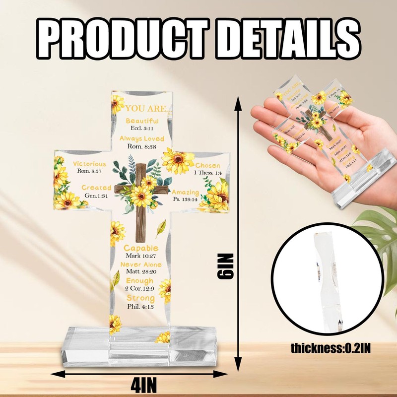 Christian Religious Gifts for Women, Inspirational Bible Verse Quotes Acrylic