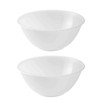eMKay® Set of 2 Clear Plastic Mixing Bowls - 20cm