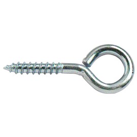 Merriway® BH01679 (10 Pcs) 45 mm (1.3/4 Inch) BZP Steel Screw-In Eye Bolts - Pack of 10 Pieces