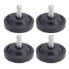 Set of 4 Furniture Leveling Feet, 58 mm Rubber Feet