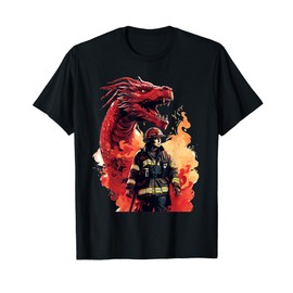 Firefighter Dragon - Firefighter & Fireman T-Shirt