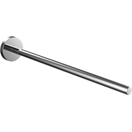 emco Round Towel Rail I Single Arm Rigid Metal Towel Rail I for Gluing I No Drilling I High-Quality Bath Towel Holder for Towels I Chrome