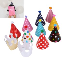 Mtsooning Birthday Hat, Party Hat, Triangular Hat, Crown, Birthday, Celebration, Birthday Party Accessories, Decoration, For Adults and Children
