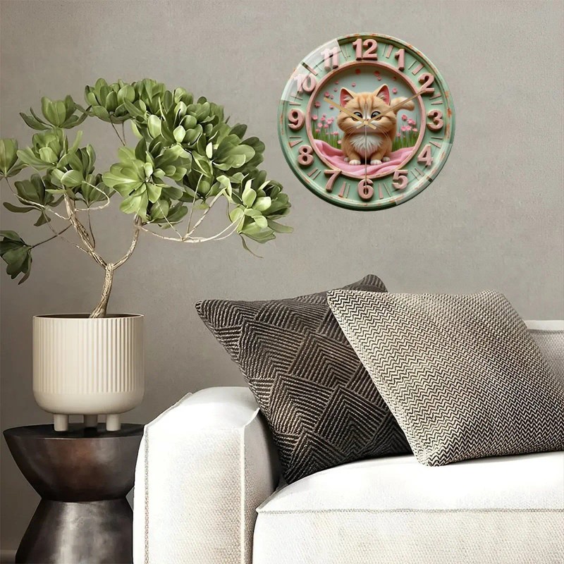 30x30cm Glass Clock with a Customized "Established Since" Landmarksheet size: