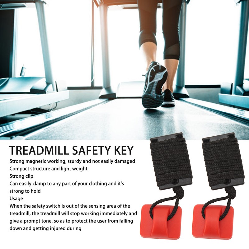 2PCS Running Machine Safety Switch Universal Magnet Emergency Stop Treadmill