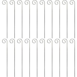 20 Pcs 20cm Stainless Steel Plant Label Hooks Garden Markers Stake Plant Label Holder Hanger Garden Plant Sign Stake Rustproof Deformed Garden Plant Sign Hanging Rods for Flower Planter, Plant Labels