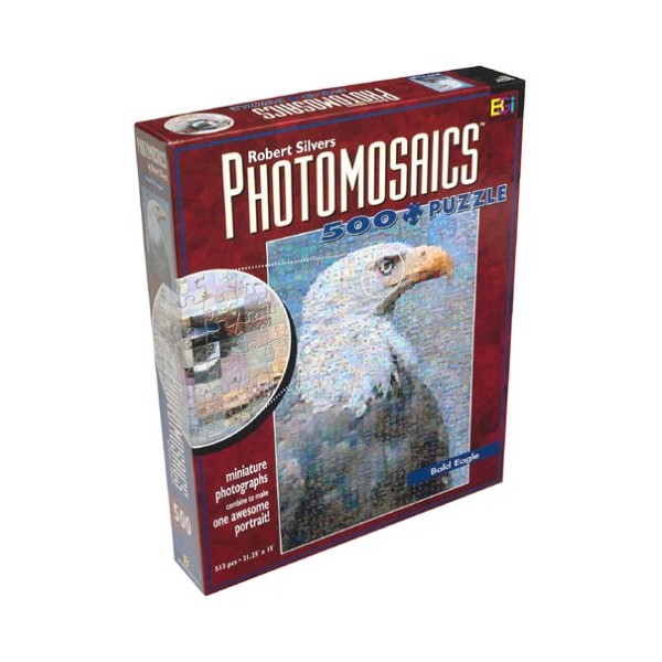 Robert Silvers Photomosaics 500 Piece Puzzle: Bald Eagle by Buffalo Games, Inc.