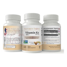 Natures Trove Vitamina K2 Mk7 100mcg 120 Cápsulas Veganas
