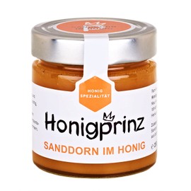 Sea Buckthorn Honey 100% German Flower Honey [1 x 250 g] Honey Original and Natural Honey Pleasure from Honigprinz