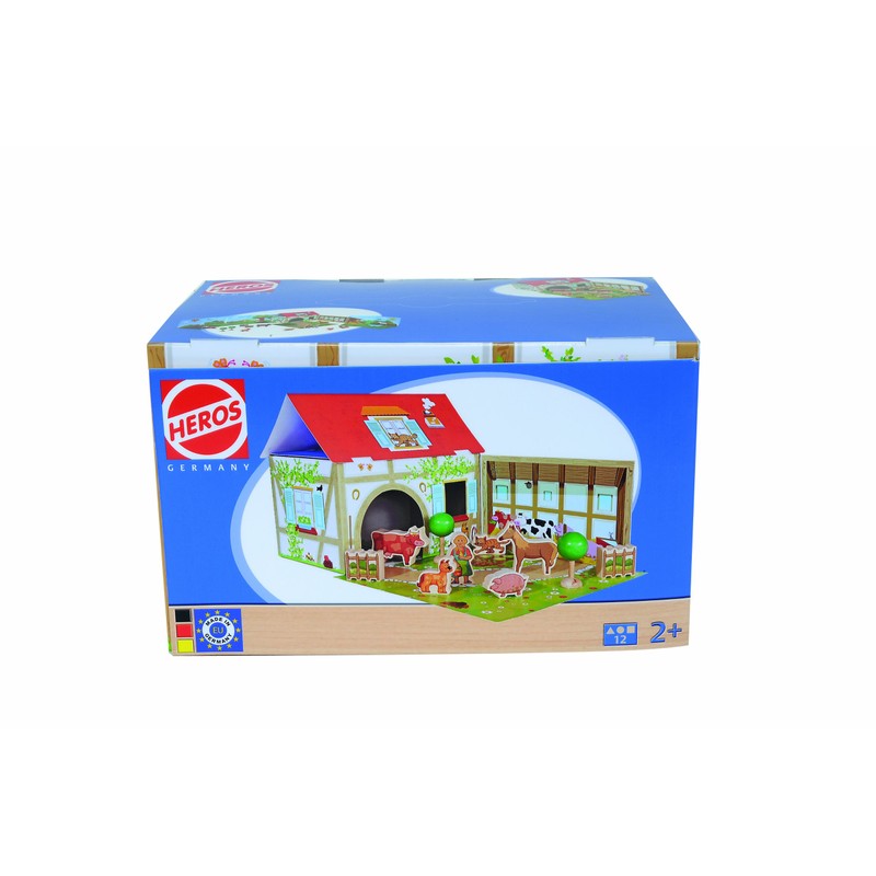 Heros 100018000 - Bauernhof, Spielset mit 12 Figuren