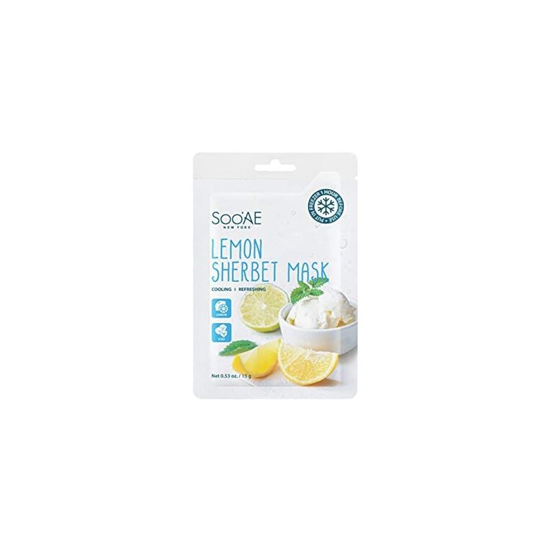 Soo'AE Lemon Sherbet Mask, Cooling & Refreshing, 1 Count