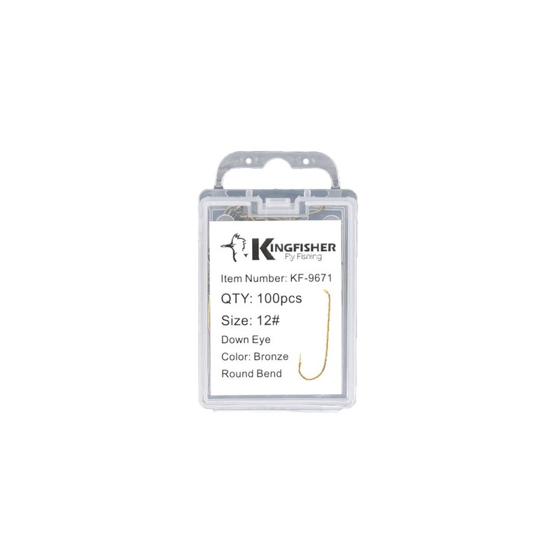 Kingfisher Fly Fishing 9671 Standard Nymph Fly Tying Hook Micro