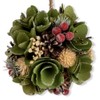 The Bridge Collection 6" Leafy Pinecone with Berries Ball Ornament