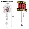 Sixrip Walking HR Violation Retractable Glitter Badge Reel with Alligator