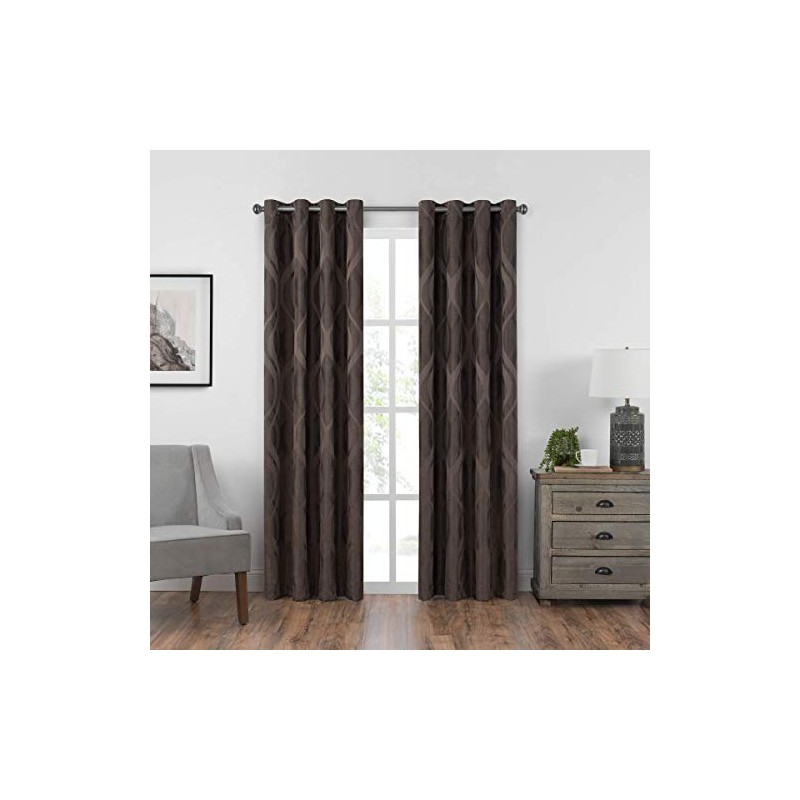 Eclipse Caprese Grommet Top Curtains for Bedroom, Single Panel, 52