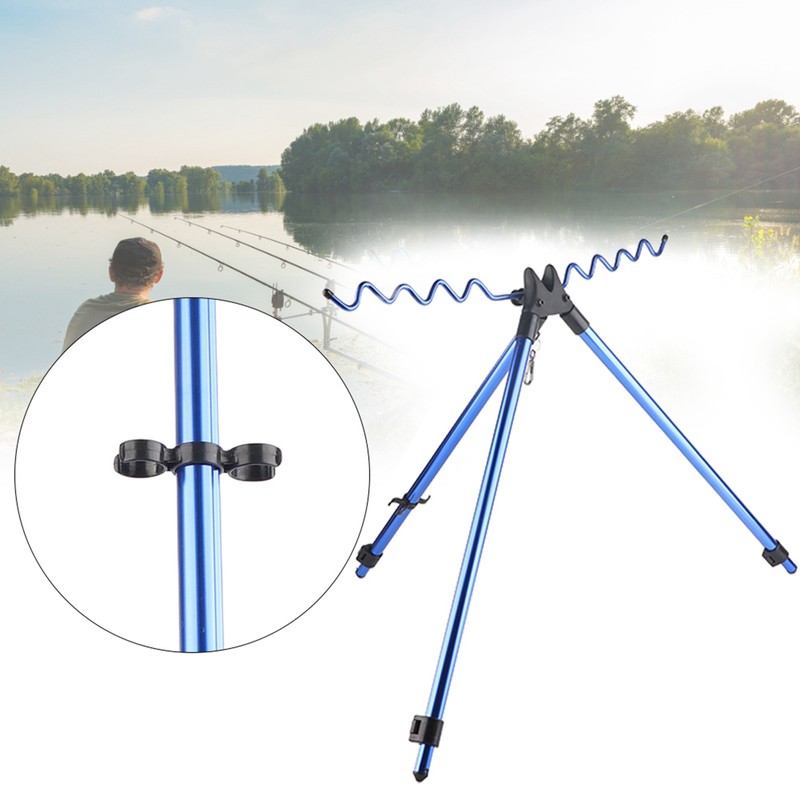 Aluminium Alloy Dazzling Portable Sea Pole Bracket Tripod Telescopic Fishing