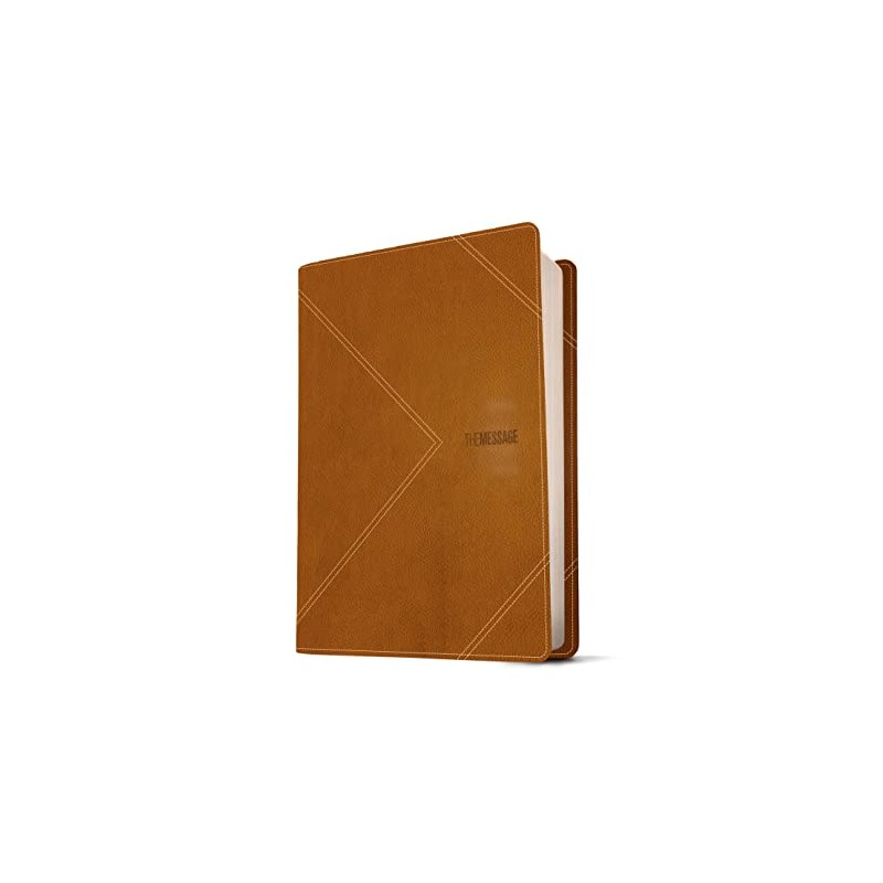 The Message Thinline, Large Print (Leather-Look, Arrow Saddle Tan)