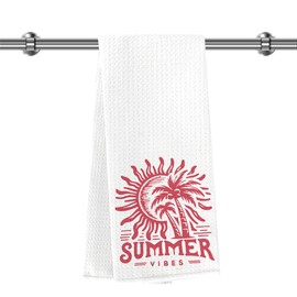 PXKX Summer Kitchen Towels Summer Gifts Tropical Tea Coffee Dish Towels for Drying Dishes Drying Cloth Kitchen Bathroom Balcony