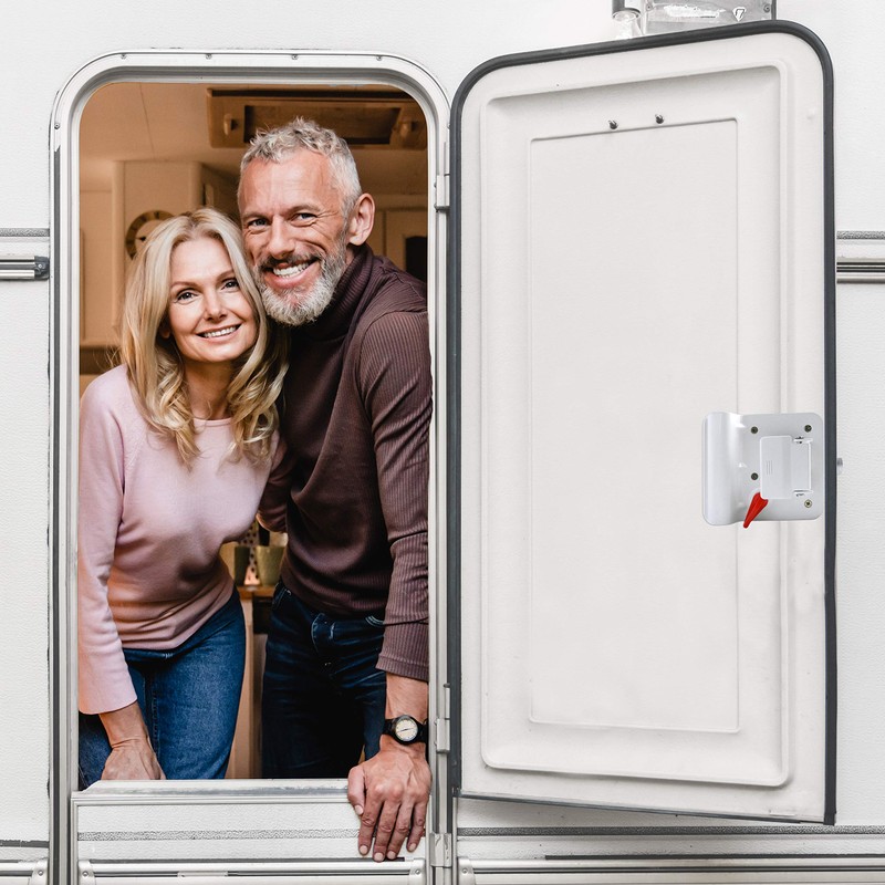 RV Door Lock Replacement with Paddle Deadbolt, Camper Door Handle