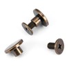 Pack of 20 Bronze Leather Rivets, Full Copper Flat Head