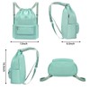 BAVELOE Drawstring Backpack with Wet Pocket Gym Backpack Water-Resistant Cinch