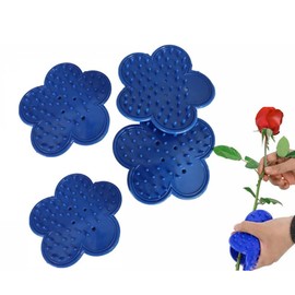 Professional Rose Leaf Thorn Stripper, Rose Thorn Remover Tool, Leaf Peeling Tool, Thorn Leaf Pruners for Rose Flower Garden Floral Arrangement (Blue, 4 Pack)