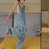 TYYRBMG CXH362 Denim Overalls, Women's, Overalls, All-in-One, Large Size, Big