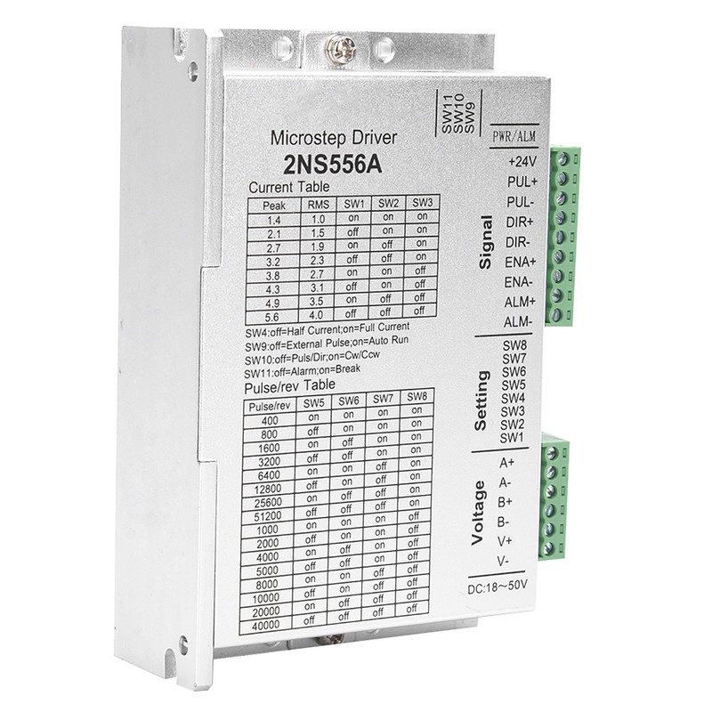 Stepper Motor Driver 2-Phases NEMA23 32-Bits Digital Signal Processing 2NS556A
