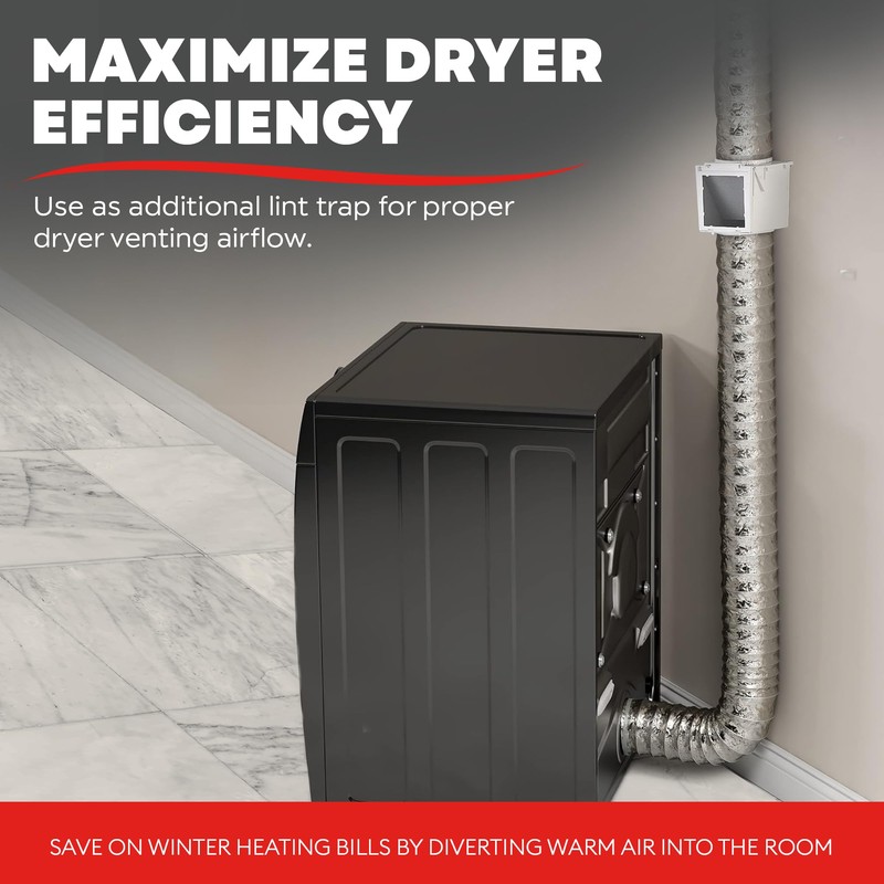 Deflecto Extra Heat Dryer Saver – Compatible with 4 inch